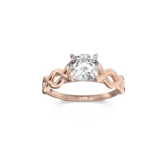 LIEN Coussin or rose 18 carats