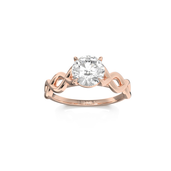 LIEN Rond or rose 18 carats