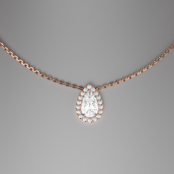 DIVINE Poire pendentif or...