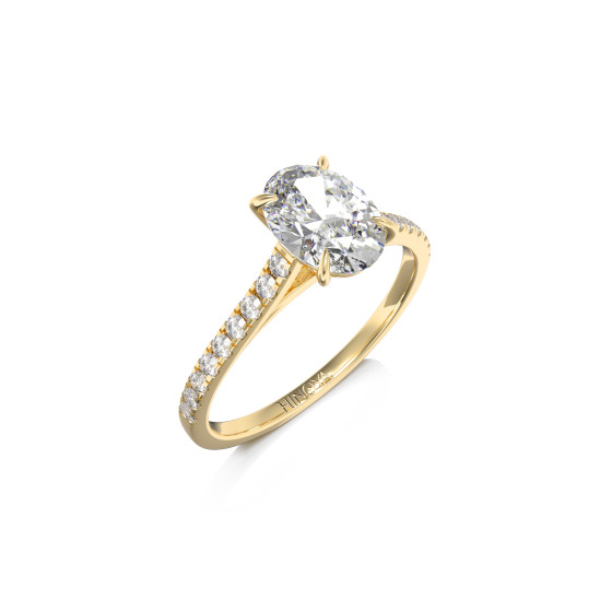 PROMISE Ovale or jaune 18...
