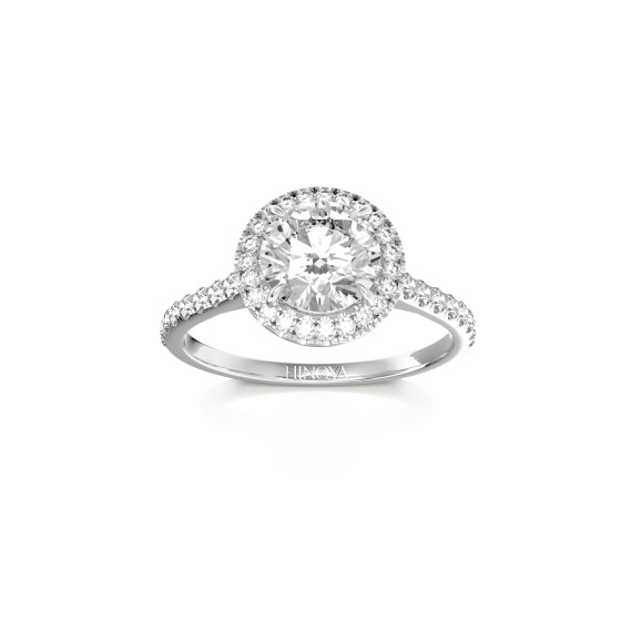 ENLACE Rond or blanc 18 carats