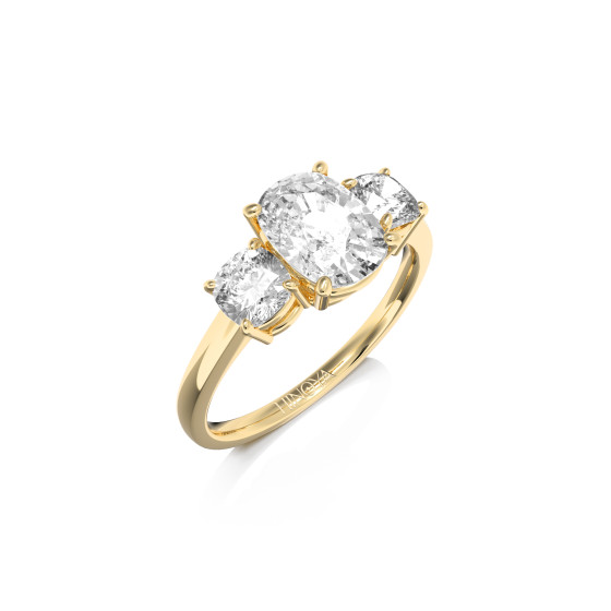 TRINITÉ Coussin or jaune 18 ct